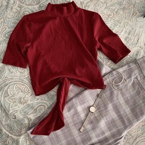 Forever 21 Open Back Tie Crop Top